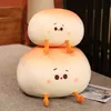 3D Plush Pillow Gift Soft Filled Backrost Toy Födelsedag Funny Kawaii Snack Brödform för ldren Heminredning Girls J220729