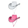 Berets Western Style Women Cowboy Hat Cowgirl Hats do kostiumów