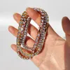 5mm Hip Hop Tennis Chain Bracelets Bling Gold Plated Men Women Party Jewelry Gift216u