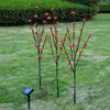 To 3 Solar Powered 60 Leds Flower Branches Garland Waterproof Home Decoration Energy-Saving Night Lamp For Party Wedding