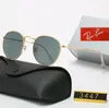 2022 Luxus-Designer-Ray-Band-Sonnenbrille für Männer und Frauen, quadratisch, Halbrahmen, Pilot-Sonnenbrille, klassische Mode, Brillen, hochwertige Lunettes de Soleil pour Femmes