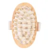 Masseur en bois Brosse Brosse à main Réduction de la cellulite portable Soulagez les muscles tendus outil de massage du cuir chevelu en bois naturel