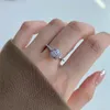 amore eterno sposare anello cuore designer per donna vero argento sterling 925 gioielli di lusso 8A cubic zirconia rotondo ovale diamante matrimonio fidanzamento anelli da donna confezione regalo