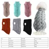 Vêtements pour chiens Pull Manteau Pet Hiver Jumper Cat Gilet Chaud Doux Tricot Laine Col Roulé Crochet Vêtements Pour Petit Moyen Chihuahua Tenue