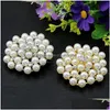 Pins Brooches Fashion Pearl Brooch Pins Cors Scarf Clips Sier Gold Diamond Lapel Brooches Wedding Jewelry For Men Women Drop Deliver Dhpw8