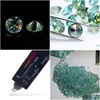 Diamants en vrac 1.0Carats 1.03.0Mm Petite taille Excellente coupe Couleur verte Vvs1 Rond Moissanite Pierre Pierre précieuse en vrac Goutte Delive Dhgarden Dhdby