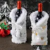 Decorações de Natal Decorações de Natal 1pc Remor Wine Bottle Ers Santa Claus Moda Champagne ER Para Jantar de Festa em Casa de Natal Dhbus