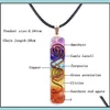 Pendentif Colliers 7 Chakra Énergie Pendentif Orgonite Collier Pendentifs En Cristal Arc-En-Ciel Yoga Méditation Colliers Résine Bijoux Dhgarden Dh1Wb