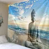 Tapestries Buddha Statue Tapestry Twin Hippie Wall Hanging Bedspread Throw Cover Bohemian Beach Mat Table Cloths Home Art Decor Blanket