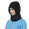 Bandanas 1pc Neck Gaiter Thicken Windproof Fleece Warmer Balaclava Hood Face Mask Full Cover For Running Training Motorcycle