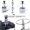 Autres accessoires de fumeur Narguilé acrylique avec LED Light Shisha Box Nargile Sheesha Narguile Chicha Cachimbas Tuyau d'eau pour fumer Dhwfi