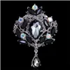 Pins Brooches Crystal Crown Brooches Pins Cor Drop Wedding For Women Men Brooch Fashion Jewelry Delivery Dh5Ni