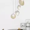Pendelleuchten Nordic Italien Minimalistische Carambola-Form LED-Kronleuchter für Villa Wohnzimmer Schlafzimmer Restaurant Treppe Seidenlampe