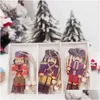 Decora￧￵es de Natal Decora￧￵es de Natal 9pcs Soldado de Nutcracker pingentes de madeira Decora￧￣o Puppet para o ano Home Ornamentos de Natal 2 dhdii