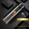 Garrafas de água 800ml 1000ml de aço inoxidável garrafa térmica LED Display Flask de vácuo com filtro de chá de corda Thermos isolados 221124