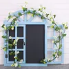 Decorative Flowers Artificial Plant Wall-Mounted Vine Pendant Home Decorations For Living Room Bedroom Wedding Party Decoration