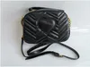 Kvinnor Black Marmont axelväskor Luxury Chain Crossbody Bag Handväskor Famous Designer Purse High Quality Female Message Bag Purset654