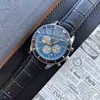 Kronograf aaaaa lyxklockor för män mekanik armbandsur sex pin som kör andra århundradet varumärke modestil mäns designer