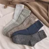 Men's Socks High Quality Men Casual Wool Thicken Business Thick Winter Warm Long Male