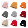 Varum￤rkesdesigner vinter beanie m￤n kvinnor unisex mode lyx stickade m￶ssor ull hatt brev jacquard varm skalle cap H1