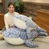 50 cm150 cm grote grootte vinvlekken knuffel blauwe zeedieren knuffelen knuffelige haai zacht dier kussen ldren speelgoed verjaardag cadeau j220729