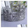 Bijoux de cheveux de mariage Vintage baroque diadèmes de mariée accessoires or / argent cristaux de couleur princesse chapeaux superbe mariage Dhgarden Dhjd1