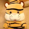 233946cm Real Life Cute Tiger Plush Toy Stuffed Forest Animal Pop Kids Ldren Baby Accompany Toy Cartoon Birthday Present J220729