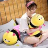 1PC Cartoon 4590cm Cute Animals Caterpillar Doll Doll Flush Plush Toys Soft Long Pillow Girls For Kids Birthday Prezent J220729