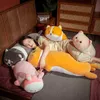 1PC 40100cm Kawaii Rabbit Shiba inu Husky Pig Cat Plush Toy Toy Soft Cushion Sofa Cushion Sifted Animallod