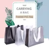 Сумки для хранения PVC Tote Eco Supper Sack Прозрачная матовая пластиковая многоразовая мода большая одежда подарок