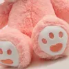 1pc 30cm desenho animado fofo fox rabbit Peluche Toy Kawaii Pillow de animal macio recheado para o nascimento do bebê Presente calmante J220729