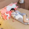 Plush Toys Animal Cat Unicorn Dinosaur Śliczne kreatywne długie miękkie zabawki Officebreak Duffel Sleeping Pillow Silna Dift Dift Lalka dla ldren J220729