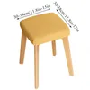 Housses de chaise carré tabouret couverture protecteur maison textile produit poussière plissé tissu housse minimaliste