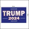 Bannière Drapeaux Élection 2024 Trump Gardez Le Drapeau 90X150Cm Amérique Suspendus Grandes Bannières Impression Numérique Donald Drapeaux En Stock 1127 V2 Drop D Dh1Jx