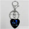 Ключевые кольца 12 гороскоп знаком Charm Constell Heart Key Rings Bag Bag Vichs для женщин мужские ювелирные украшения.