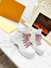 2023 Luxury Ruby Flat Ranger Ankle Boots Women Leather Booties Chunky Lightweight Rubber Outsole Boot Flat Sneakers Casual shoes