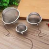 Stainless Steel Tea Pot Infuser Sphere Locking Spice Tea Ball Strainer Mesh Infusers Strainers Filter Infusor Tool FY3573 JN21