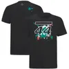 F1 Formule 1 race-uniform teamuniform T-shirt met korte mouwen voor heren, maatwerk