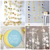 Décorations de Noël 1pc suspendus décor mode étoiles forme fête guirlande papier fournitures pographie accessoires maison