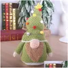 Kerstdecoraties Kerstdecoraties Zachte textuur Nieuwigheid Knuppel pluche pop -poppen Decoratie gebreide gezichtsloos realistisch voor wonen R DHQWN