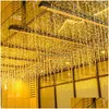 Juldekorationer Juldekorationer Garland LED -gardin Icicle String Lights Droop 0,40,6 m AC 220V Garden Street utomhus DEC DH7YO