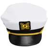 Boinas marinho de iate marinho marinheiros marinheiros capitão capitão militar suprimentos de fantasia unissex unissex