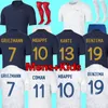 Maillots De Futbol 2022 Dünya Kupası Futbol Forması Fransız Benzema Futbol Gömlekleri Mbappe Griezmann Pogba Kante Maillot Ayak Kiti Gömlek Hommes Enfants Erkek Çocuklar 1125
