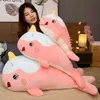 Creative Funny 1PC 506580cm Plush Animals Ice Shark Dolls Super Soft Whale Toy Cuddly Peluche för LDREN Födelsedagspresent J220729