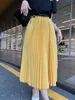Casual Dresses Designer PJ / 22SS Spring Summer Series New Wave Point Folding kjol ￤r l￤tt elegant och mycket flexibel Bu66