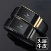 Luxury Designer Men Belts Fashion Versatile Automatic Buckle Business Dress Belts Presentl￥dor kan anv￤ndas som presenter l￤derb￤lte