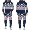 Men's Tracksuits New Year's Couple Outfits Christmas 3D Printing Fashion Women Plus Size S-7XL Harajuku 006