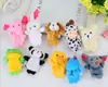 Plush Dolls 110pcslot Baby Toys Happy Family Fun Cartoon Animal Finger Puppet Hand Kid Learning Education Gift Figures 221125