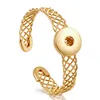 Ginger Snap Jewelry Cuff Bangle DIY 18mm Snaps Bead Bracciale Braccialetti con ciondoli color oro argento intercambiabili