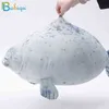 New 80Cm Sea World Animal Seal Baby Sleeping Cushion Soft Sea Lion Plush Toyspush Stuffed Doll Kids Girls Birthday Gifts J220729